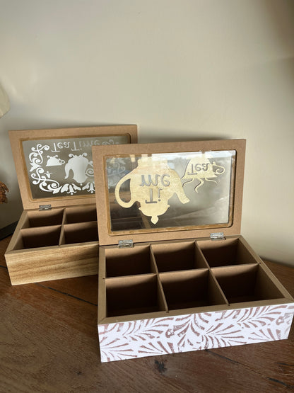 Wooden Tea Box