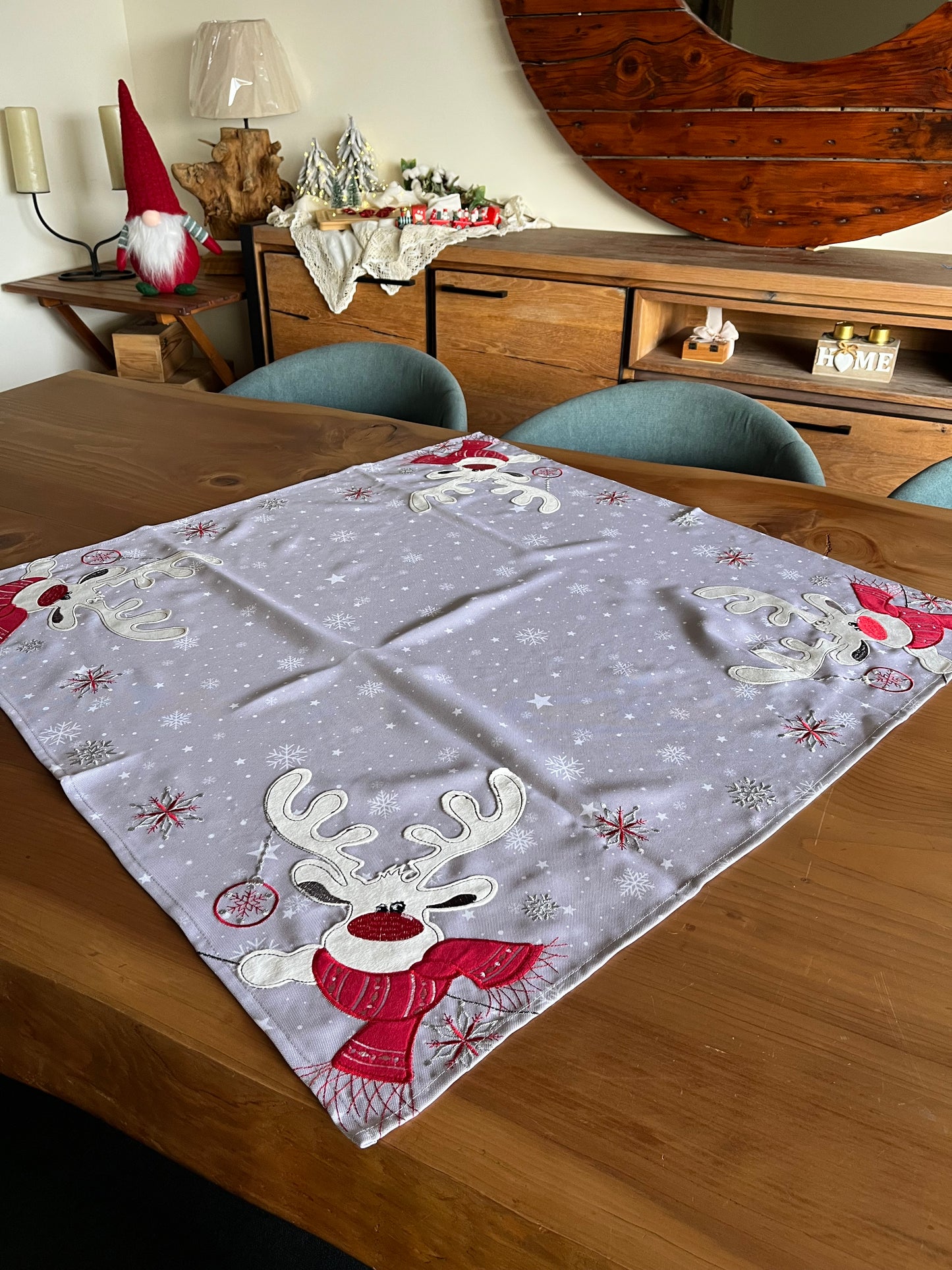 Christmas Reindeer Table Cloth