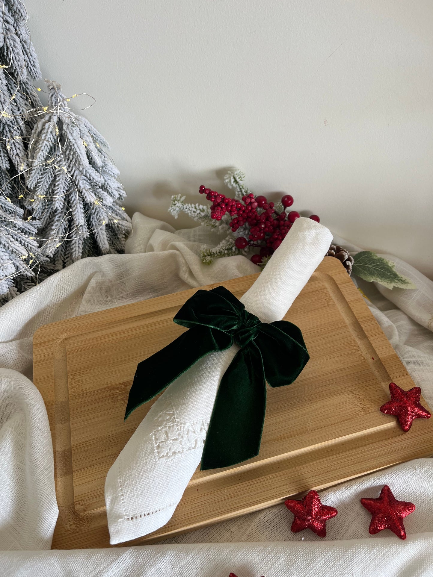 Christmas Bow Napkin Rings