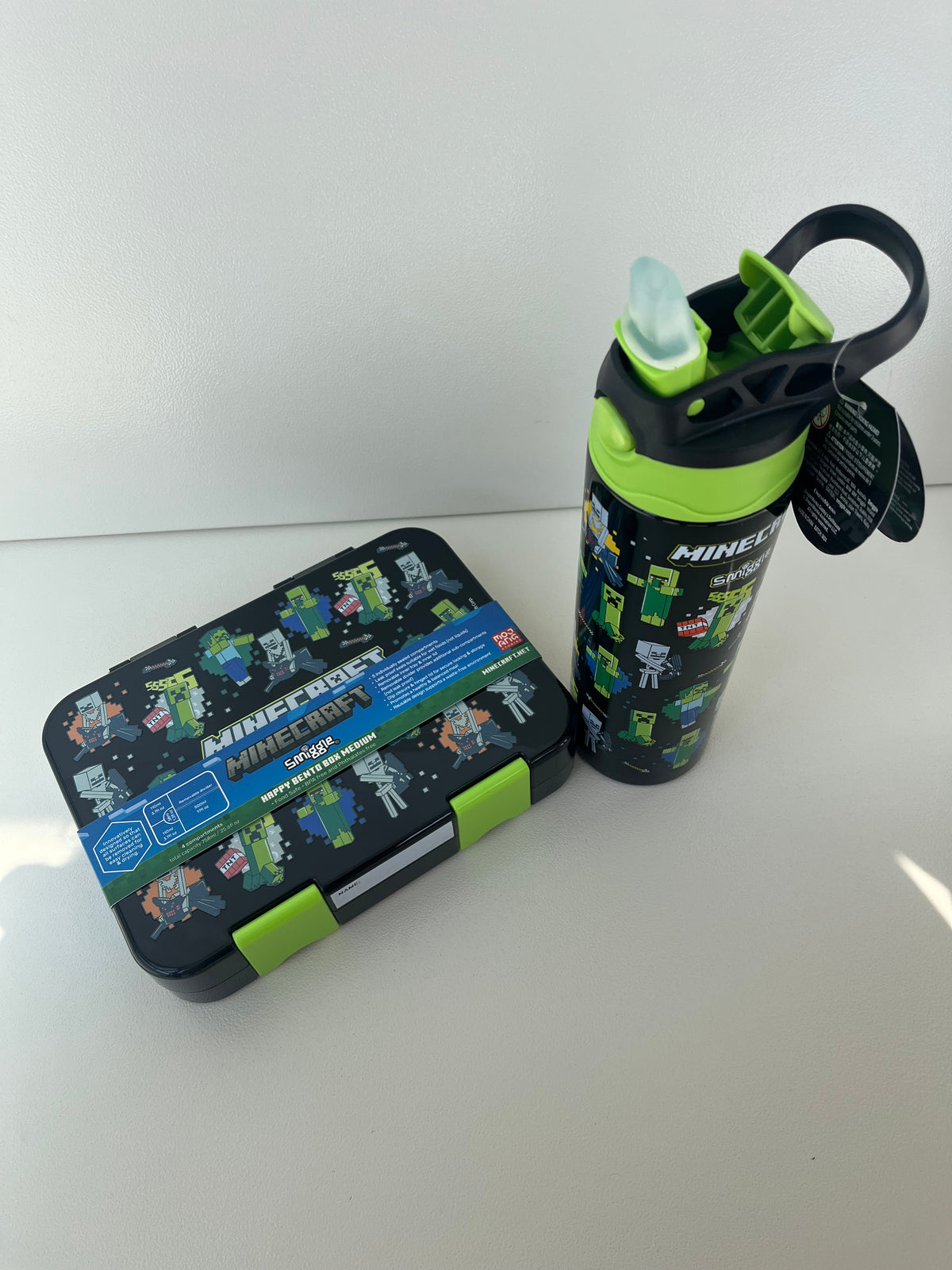 Smiggle Minecraft Lunchbox & Bottle