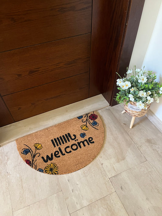 “Ya Welcome” Semi circle Doormat