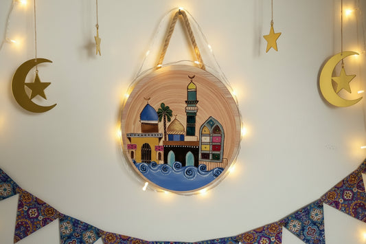 Ramadan Wood Colorful Wall Decoration