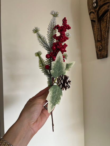 Christmas Small Flowers Branches