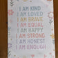 Affirmations Canvas Frame