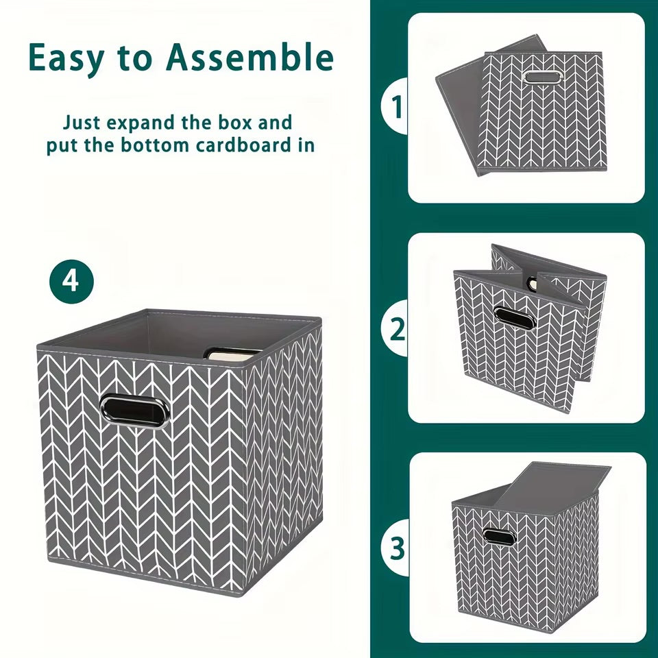 Fabric Storage Box with handle 28x28x27cm