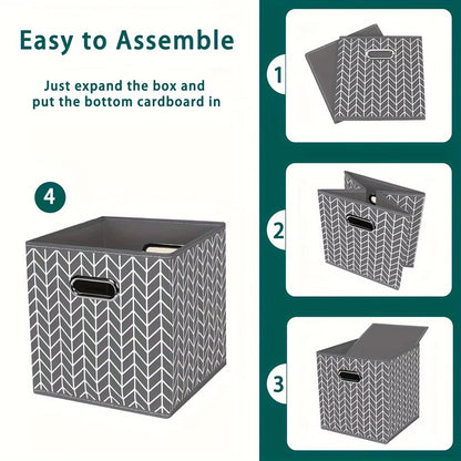 Fabric Storage Box with handle 28x28x27cm