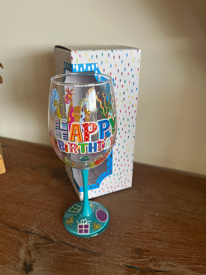 Birthday Wine Glass