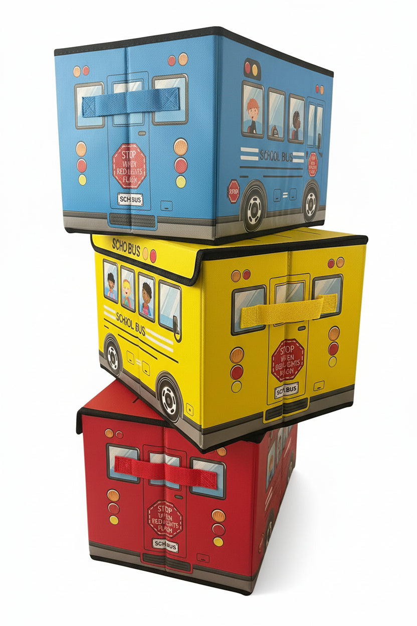 Kids Bus Storage Box 37x25x25cm