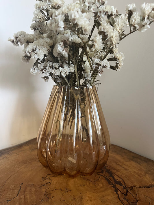 Amber Glass Vase