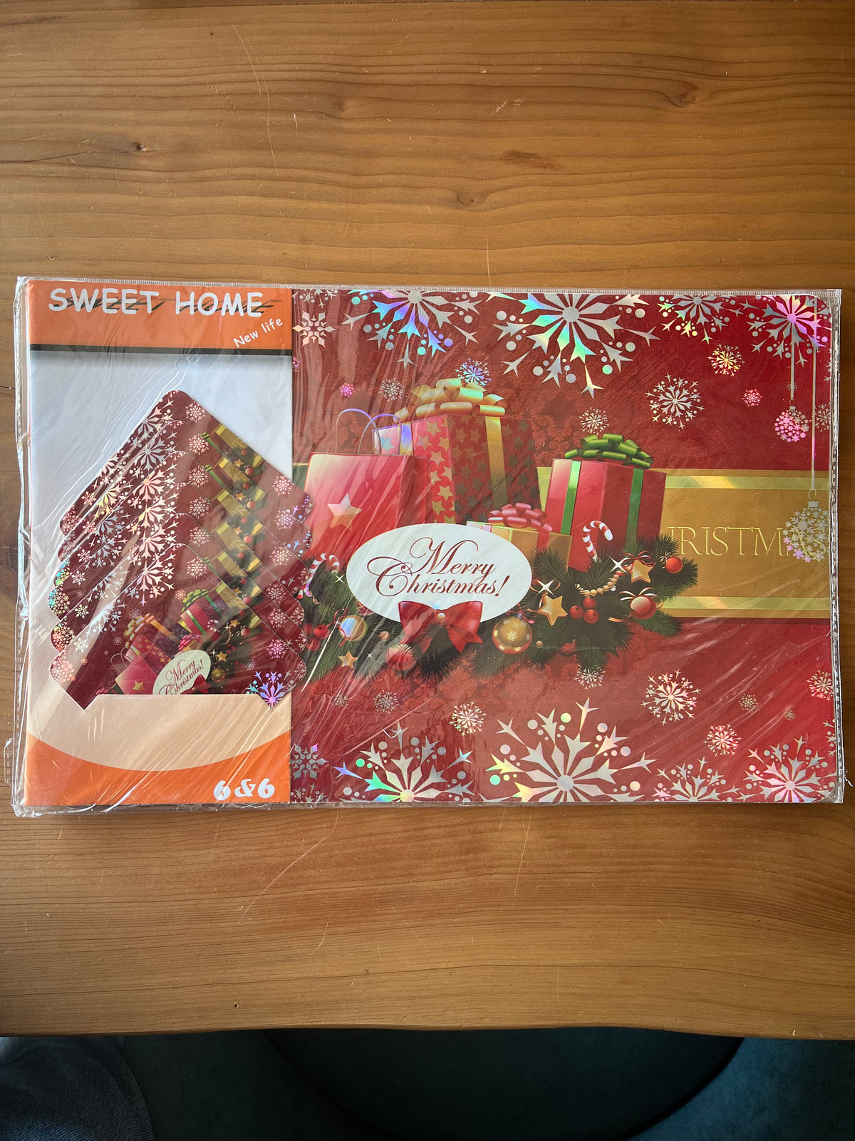 Christmas Waterproof Placemats & Coasters Set