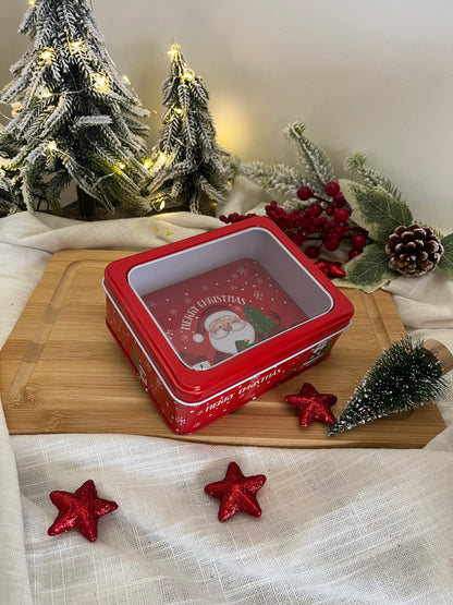 Christmas Santa Tin Box