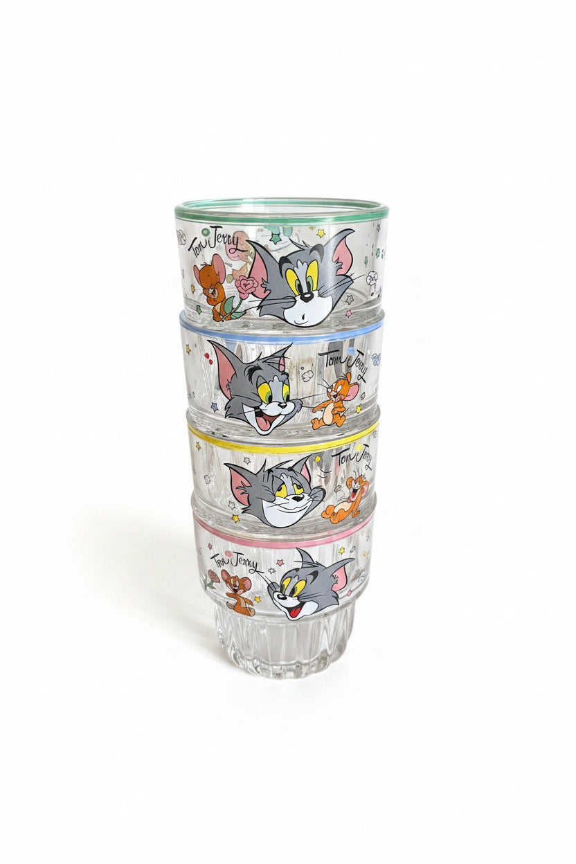 Disney Set of 4 Glass Cups