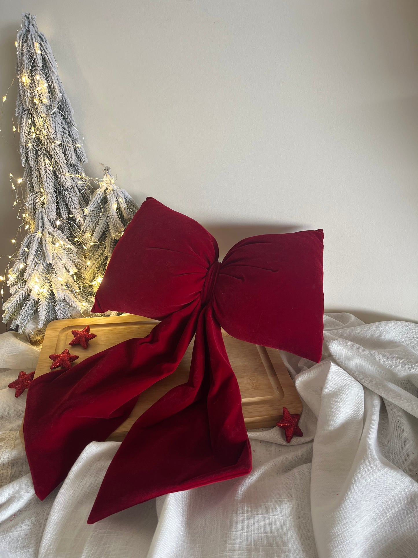 Christmas Velvet Burgundy Bows