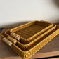 Boho Woven Trays Set