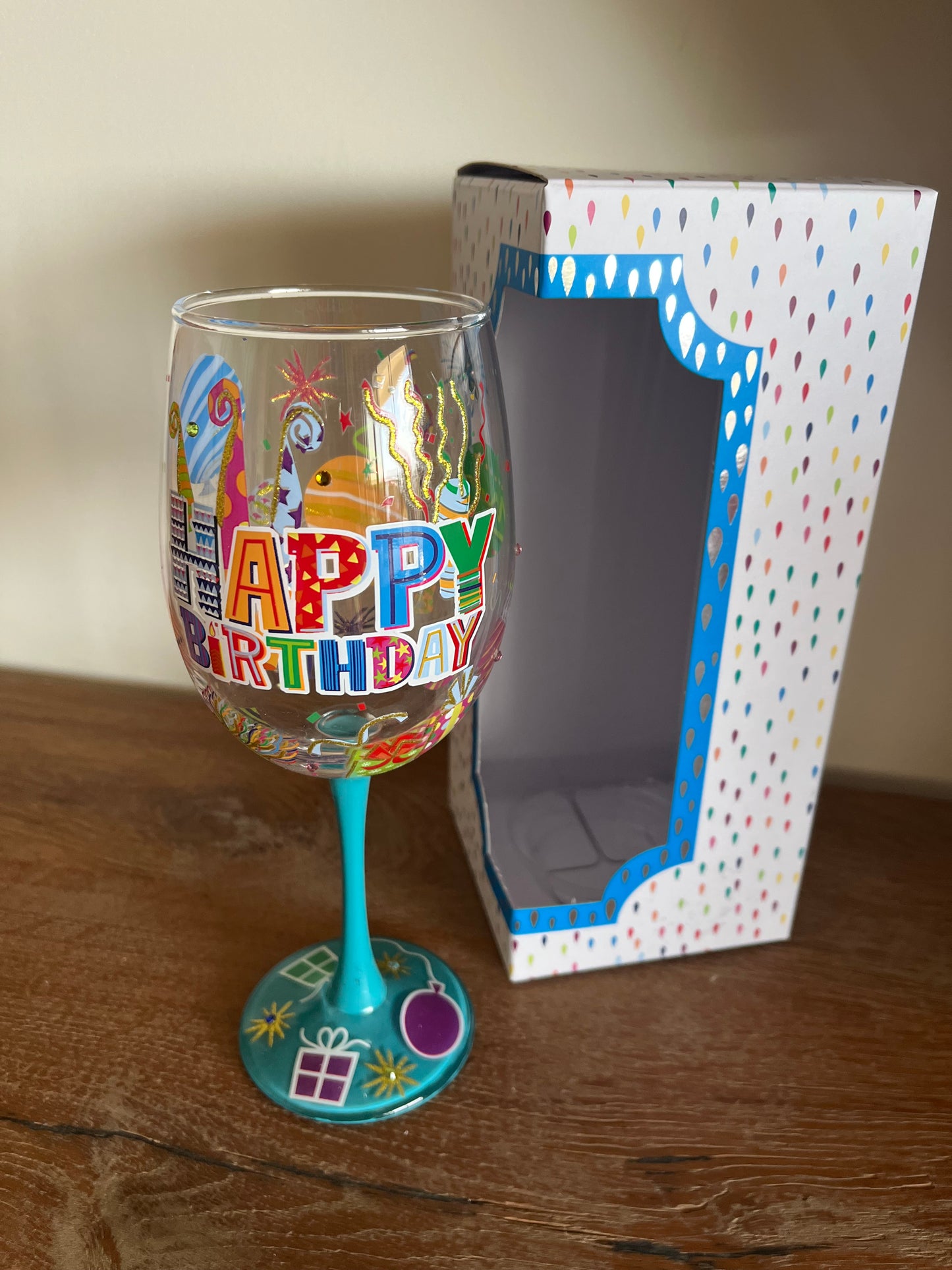 Birthday Wine Glass