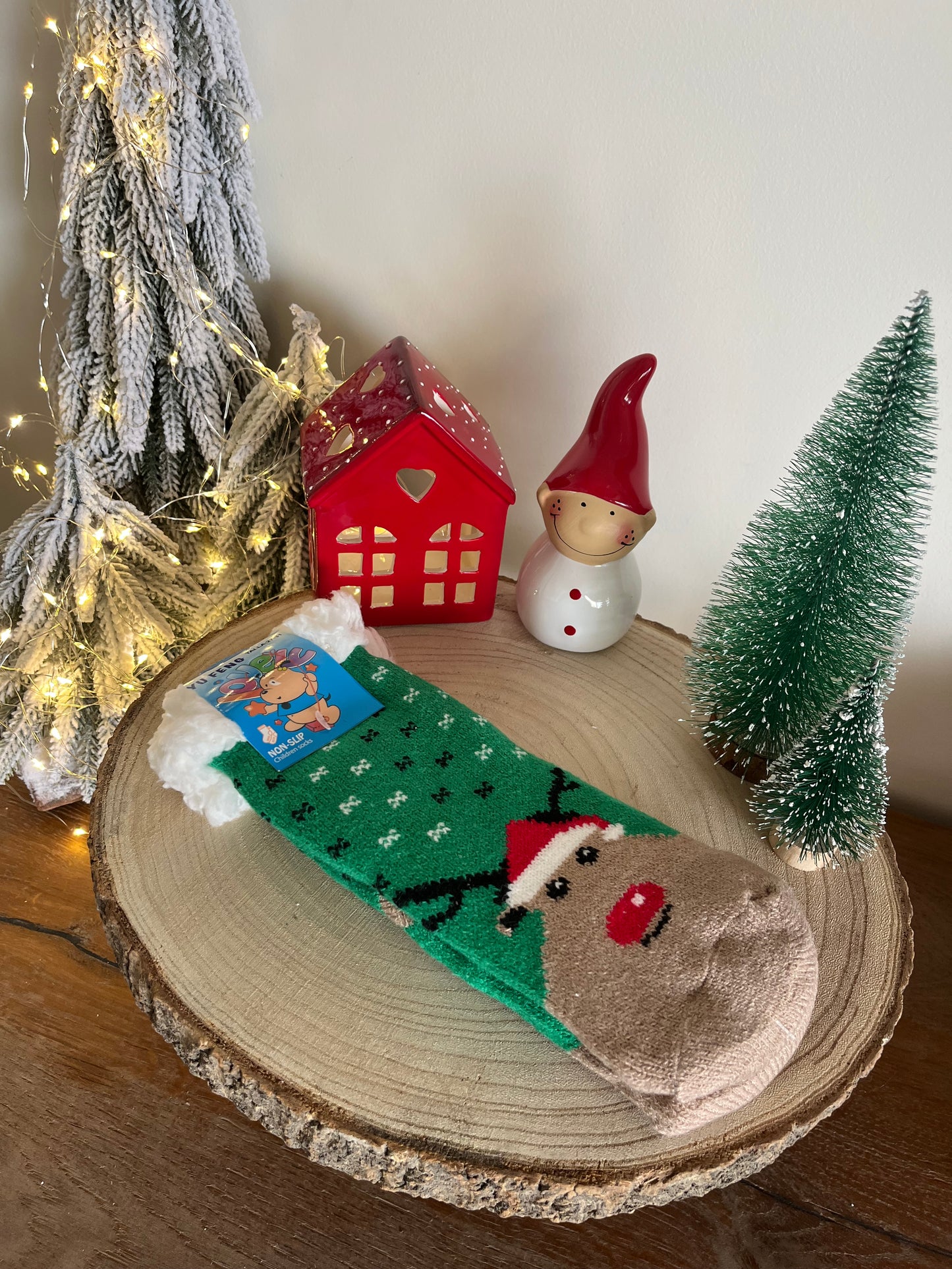 Christmas Kids Slippers Socks