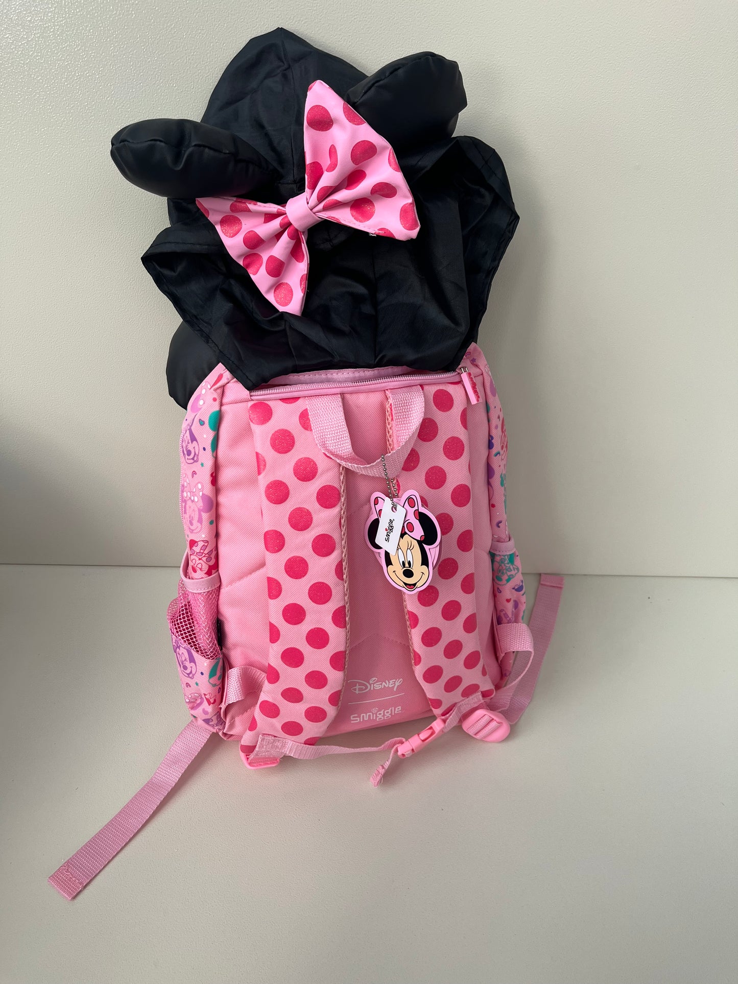 Smiggle Minnie Mouse Hoodie Backpack 38cm