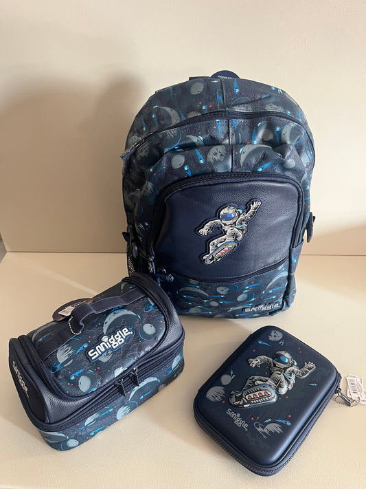 Smiggle Space Backpack 3 pieces set
