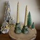 Christmas Set of 2 Tree Candles 20cm