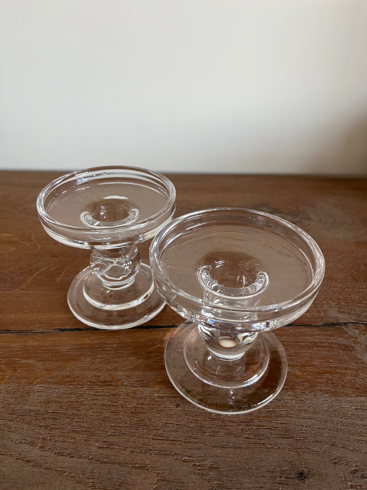 Transparent Glass Candle holder