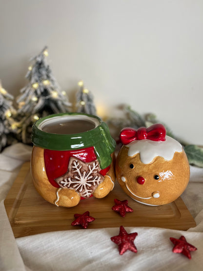 Christmas Gingerbread Container Jar