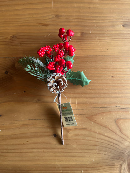 Christmas Small Flowers Branches