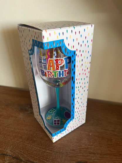Birthday Wine Glass