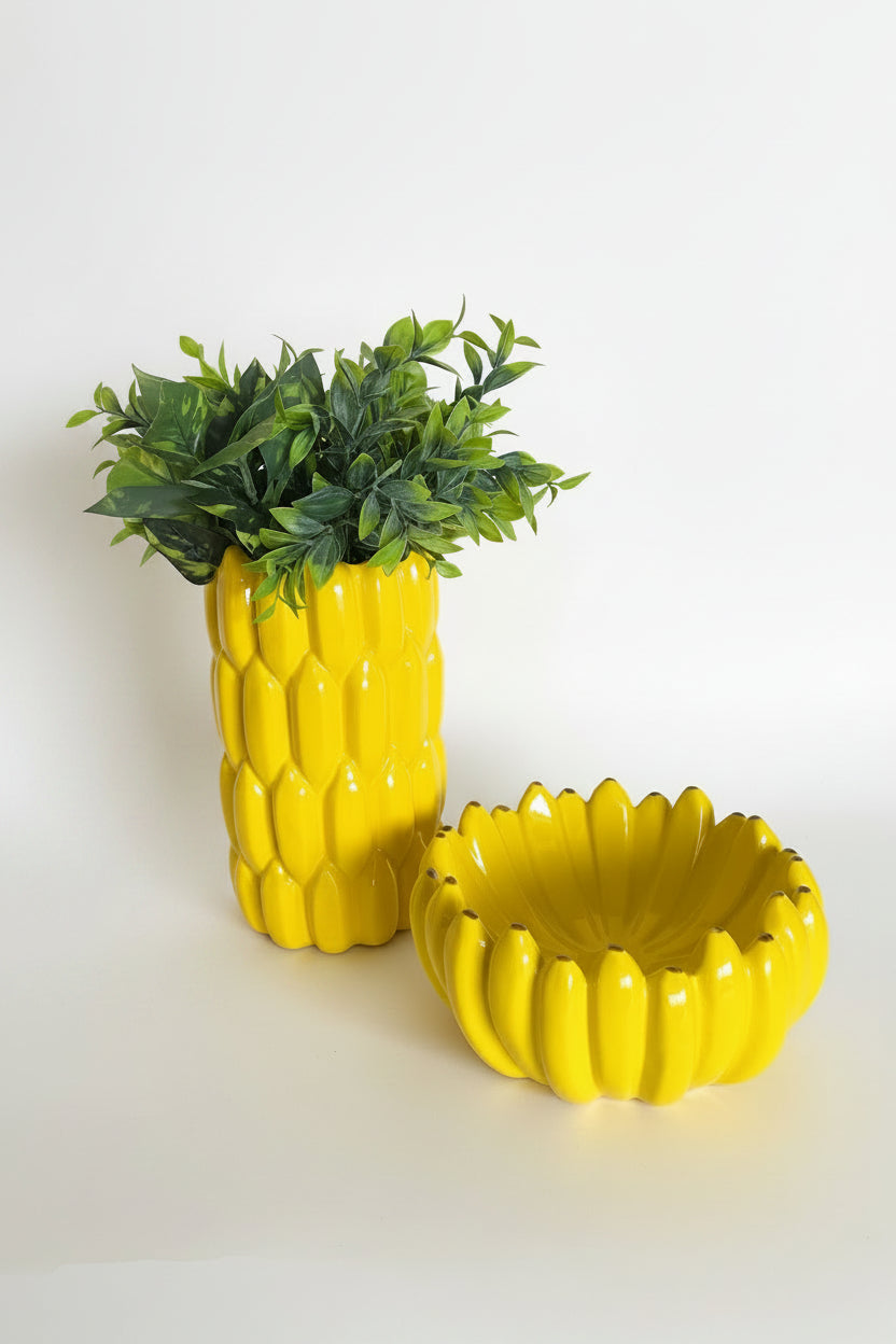 Banana Vase & Plate 🍌