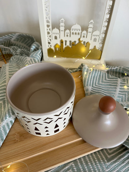 Ramadan Covered Metal Small Plate