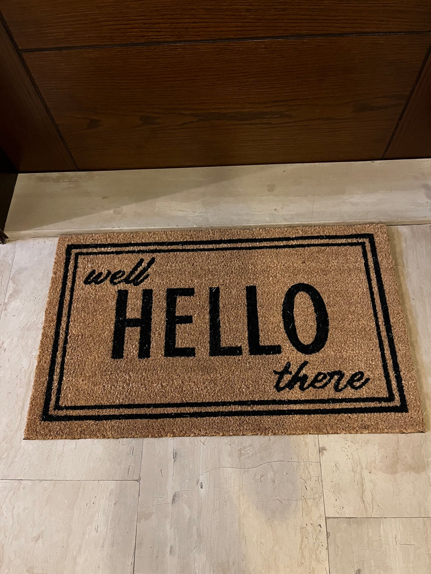 “Well Hello There” Doormat