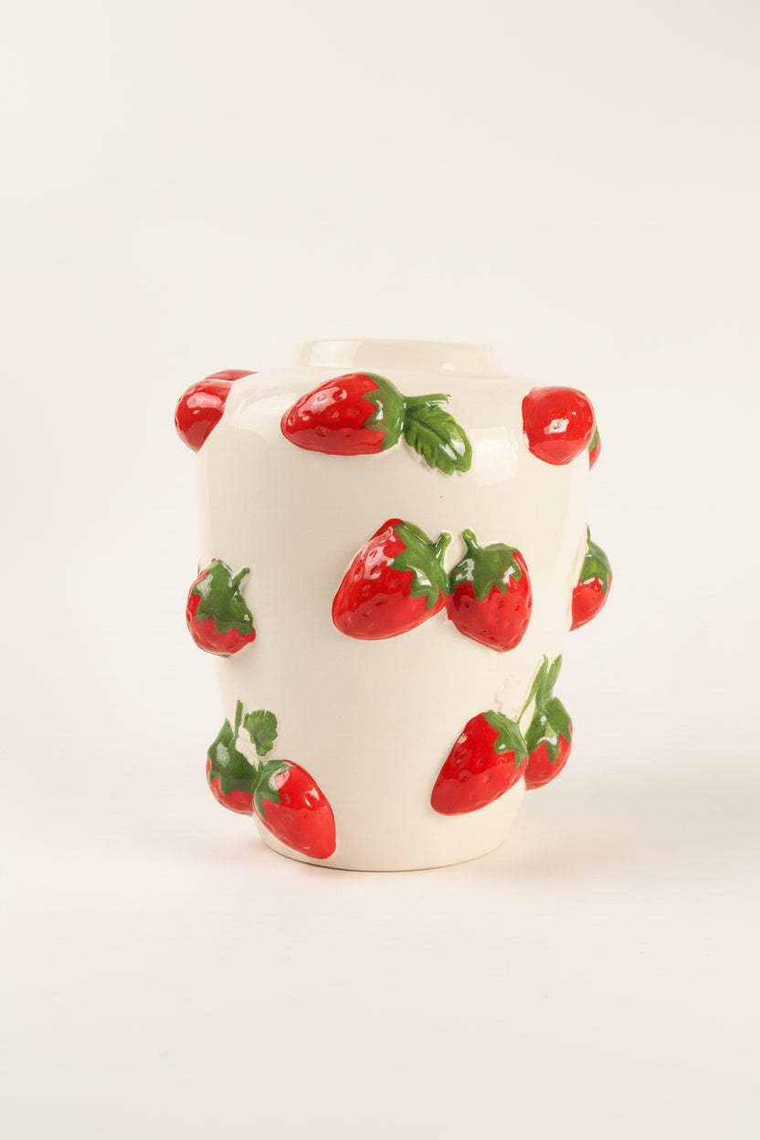 Strawberries Large Vase