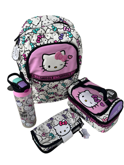 Smiggle Backpack Hello Kitty 4 pieces Set