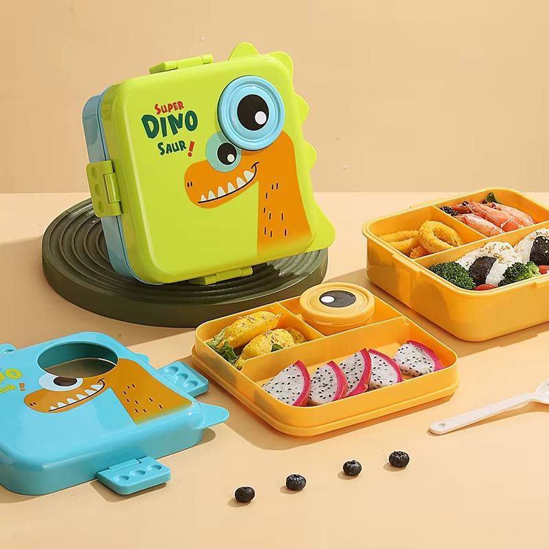 Kids Dinosaur Plastic Lunchbox