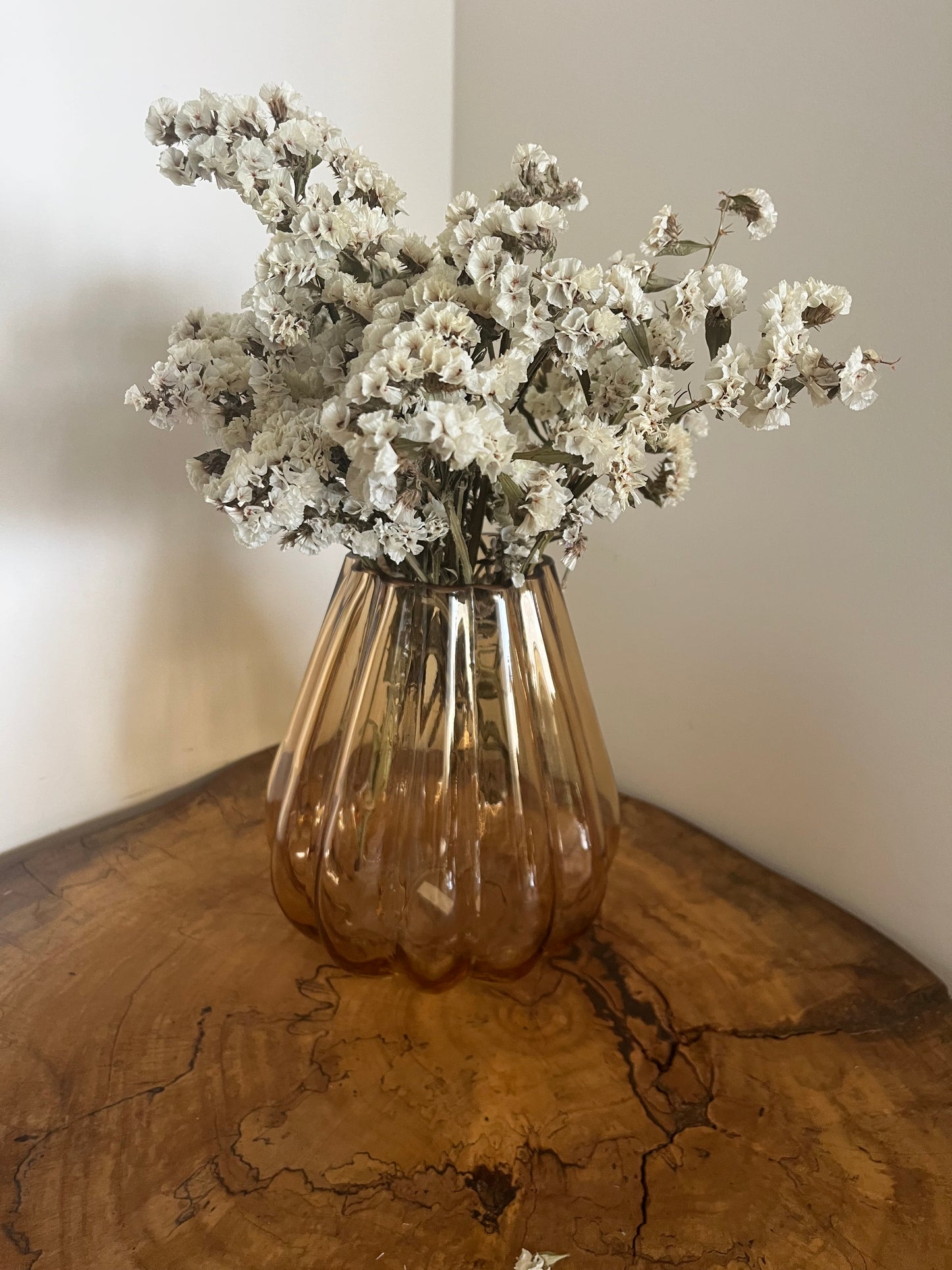 Amber Glass Vase