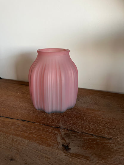 Short Matte Glass Vase