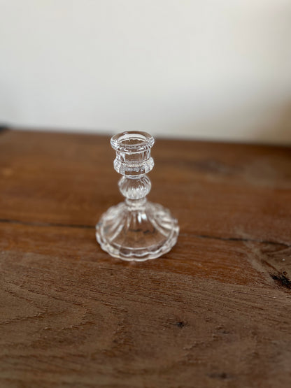 Transparent Glass Candle holder