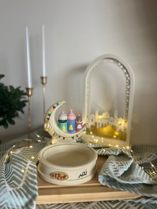 Ramadan Colorful Date Plate