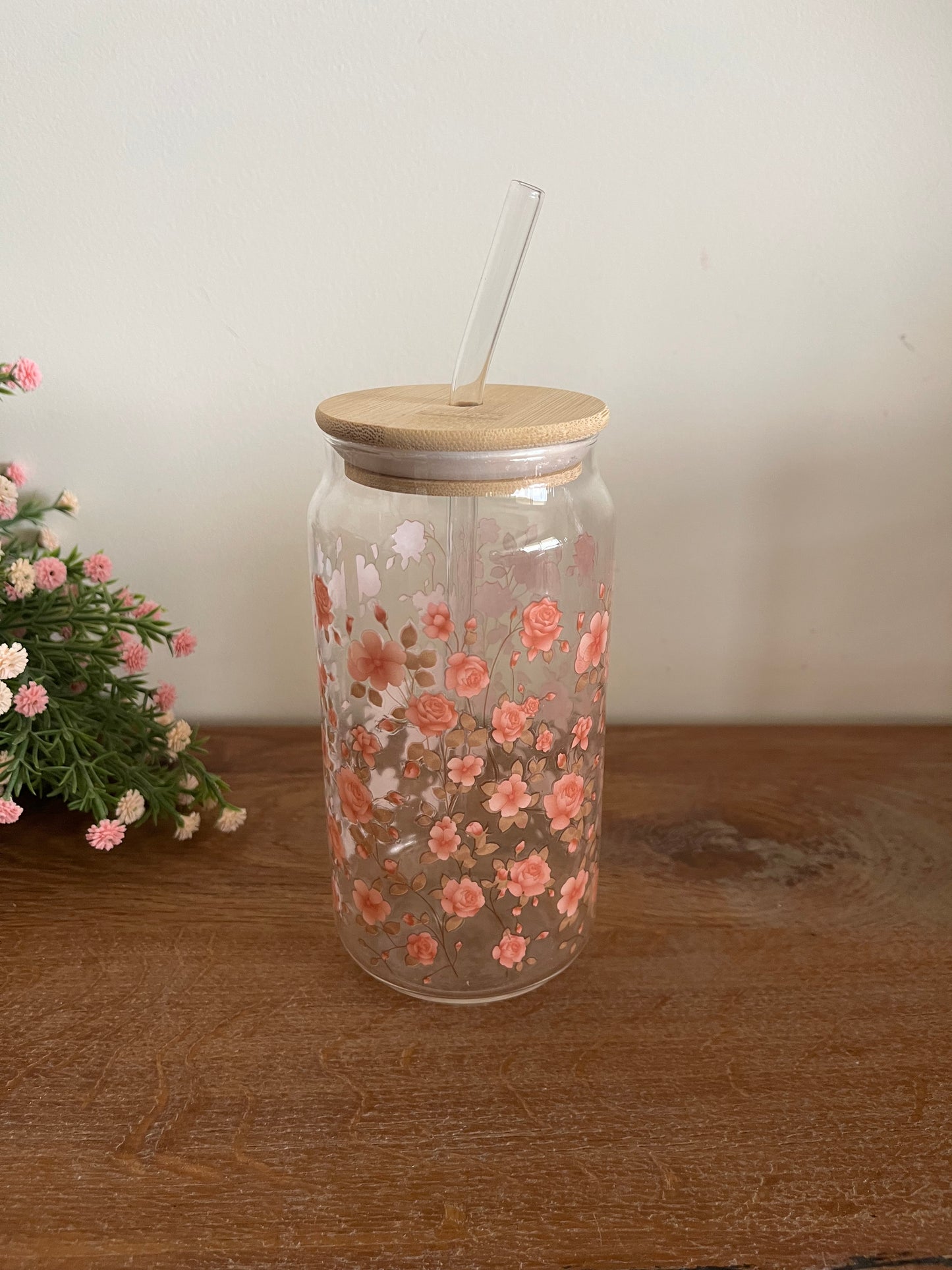 Printed Iced Coffee Straw Cup
