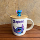 Stitch Ceramic Mug with 3D Cover & Spoon