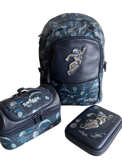 Smiggle Space Backpack 3 pieces set