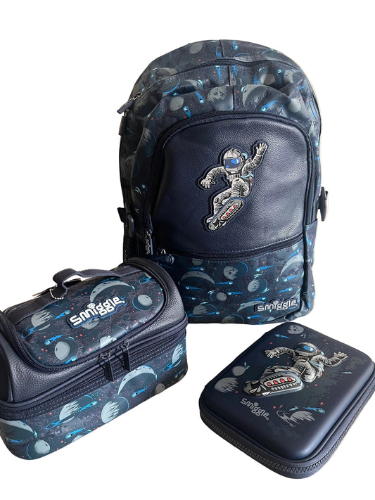 Smiggle Space Backpack 3 pieces set