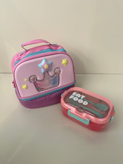 Girls 3D Lunch Bag Double Layer