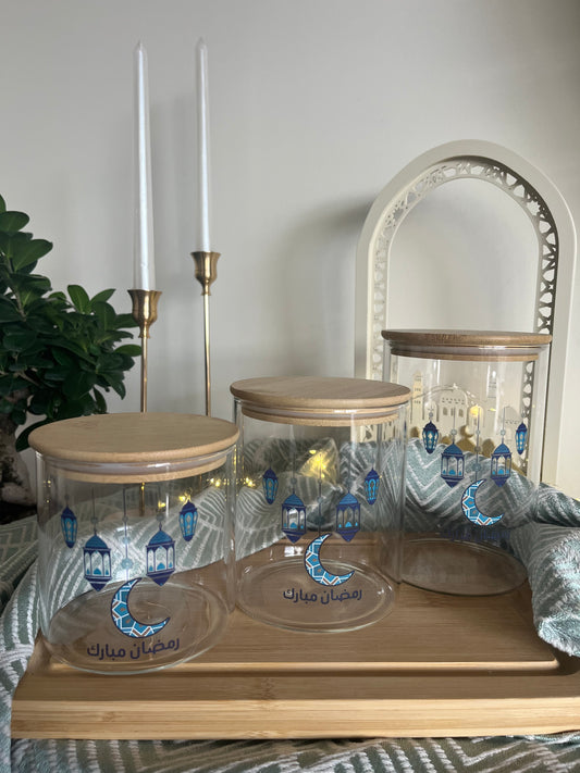 Ramadan Set of 3 Glass Jars