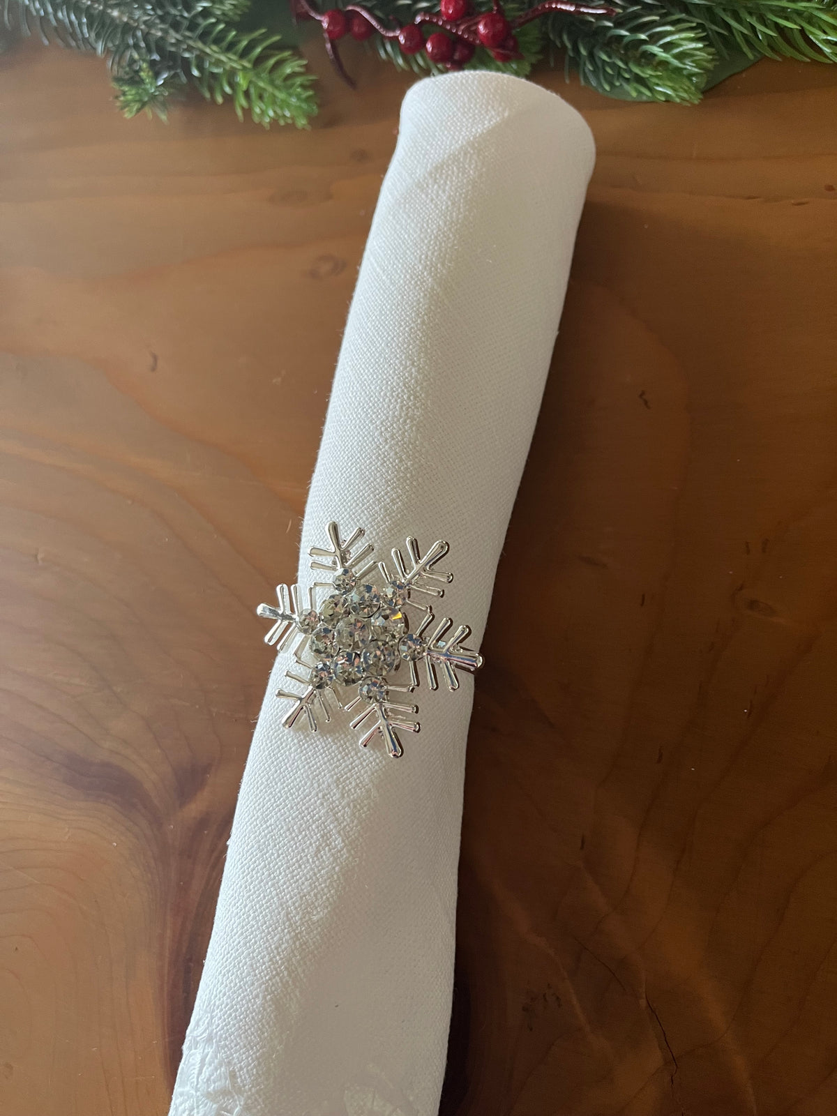 Christmas Snowflakes Napkin Rings