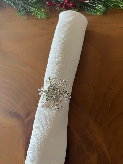 Christmas Snowflakes Napkin Rings