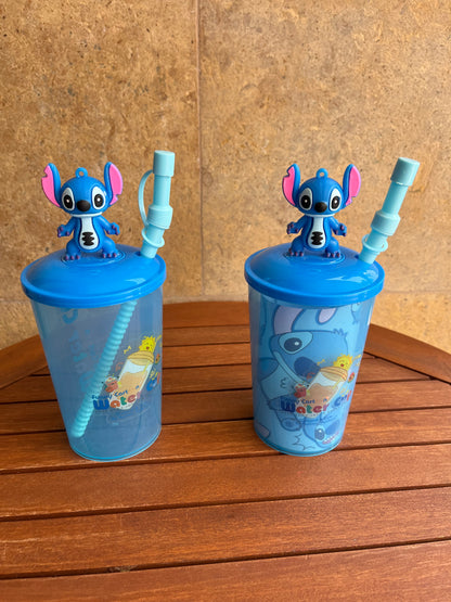 Stitch Plastic Straw Cup