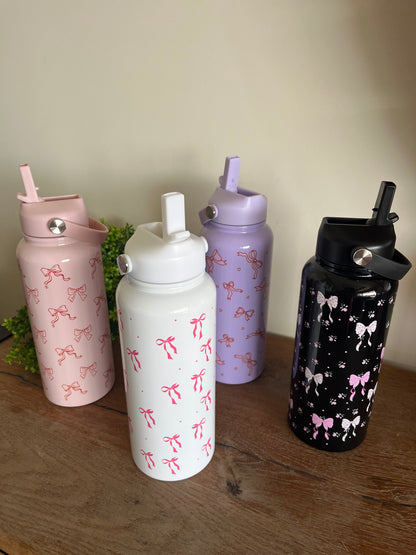 Insulated Straw Stainless Bottle 1L