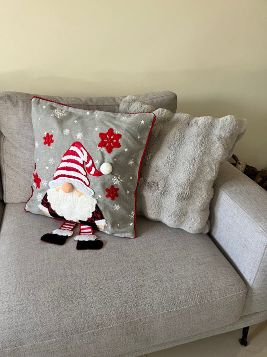 Christmas 3D Gnome Cushion Cover 45x45cm