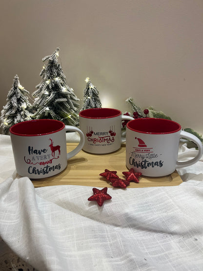 Christmas White & Red Mug