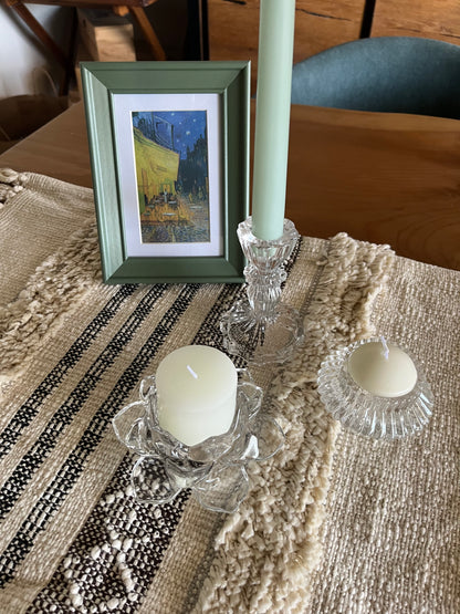 Transparent Glass Candle holder